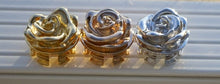 Rose design crown for concert flutes in Sterling Silver, Polished Bronze, and various other materials and finishes