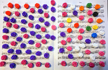 Set of 3 Colourful Rose Crown for Concert Flutes - choose your colours