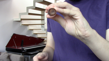 Flute Swap Stopper: zirconium face installed into gold Haynes headjoint