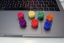 Set of 3 Colourful Rose Crown for Concert Flutes - choose your colours